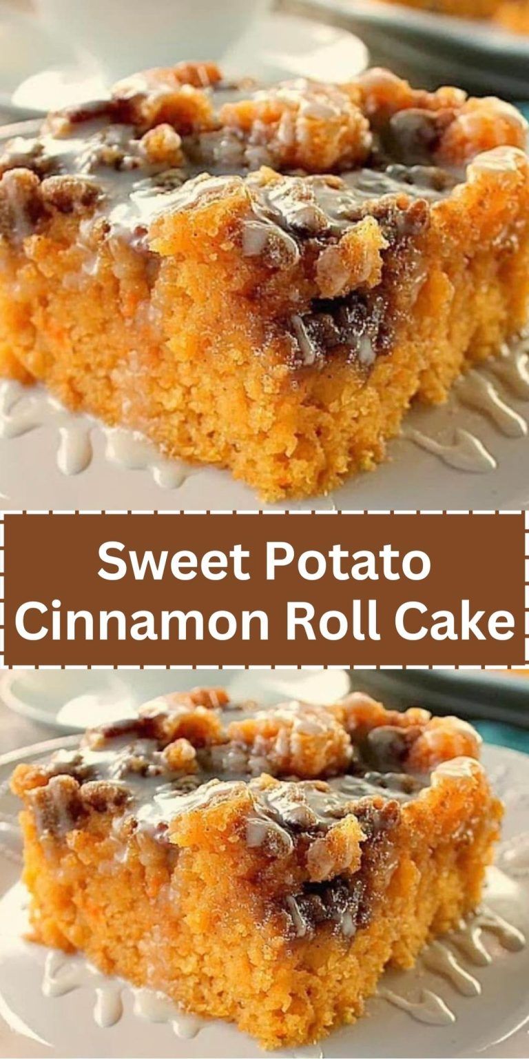 Sweet Potato Cinnamon Roll Cake!