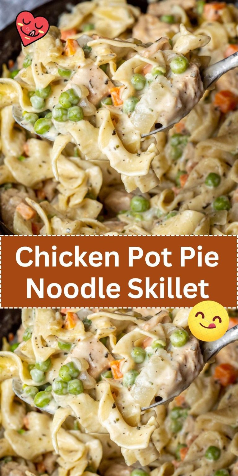 Chicken Pot Pie Noodle Skillet