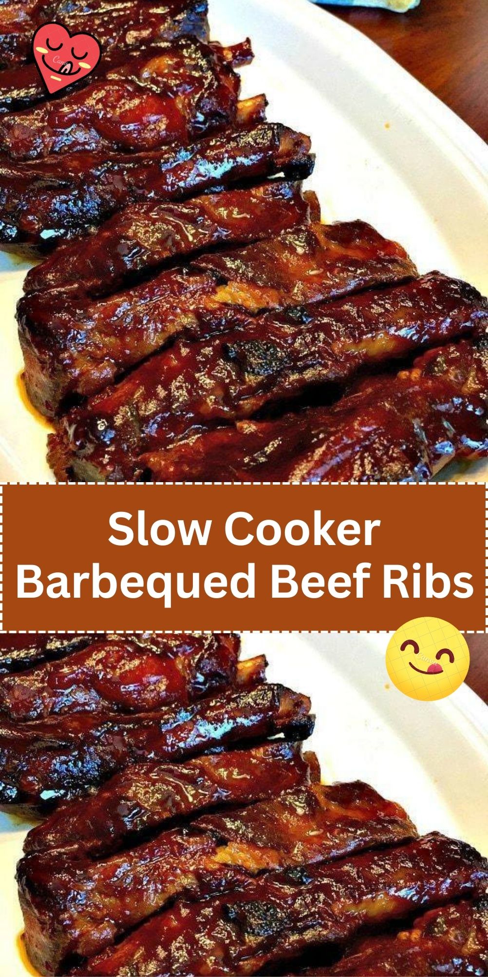 Slow Cooker Barbequed Beef Ribs