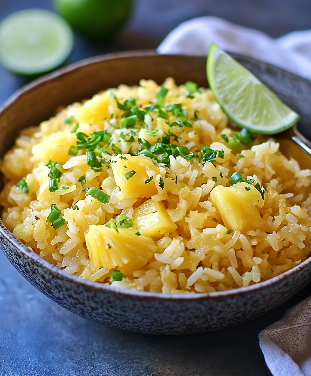 Sticky Pineapple Rice