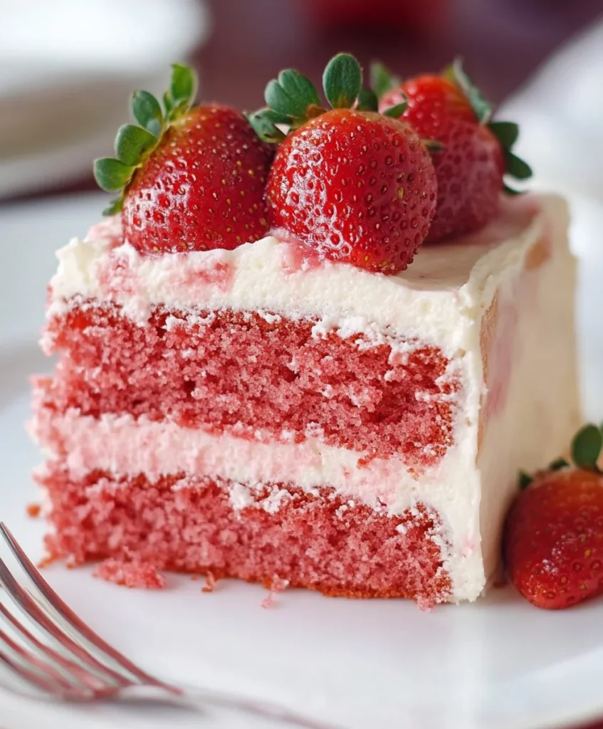 The Best Strawberry Cake Ever