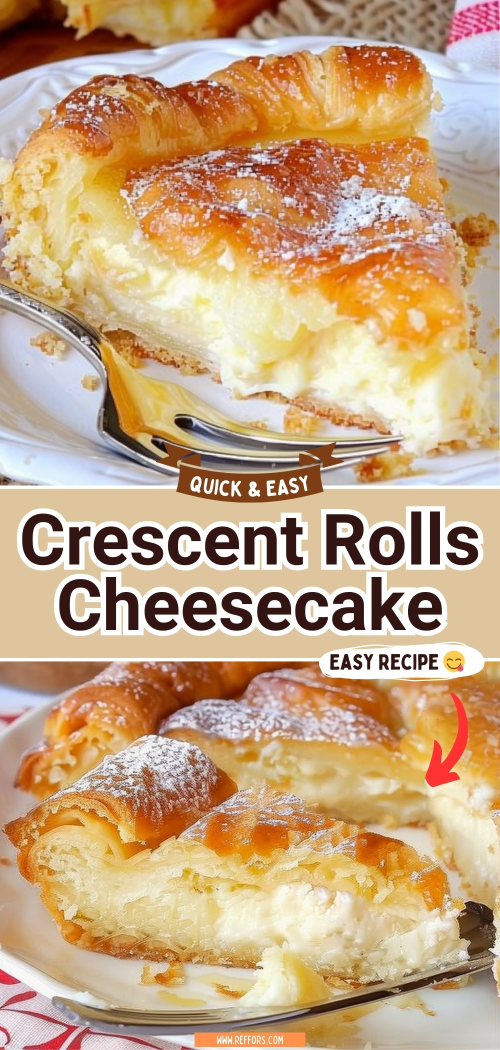 Crescent Rolls Cheesecake
