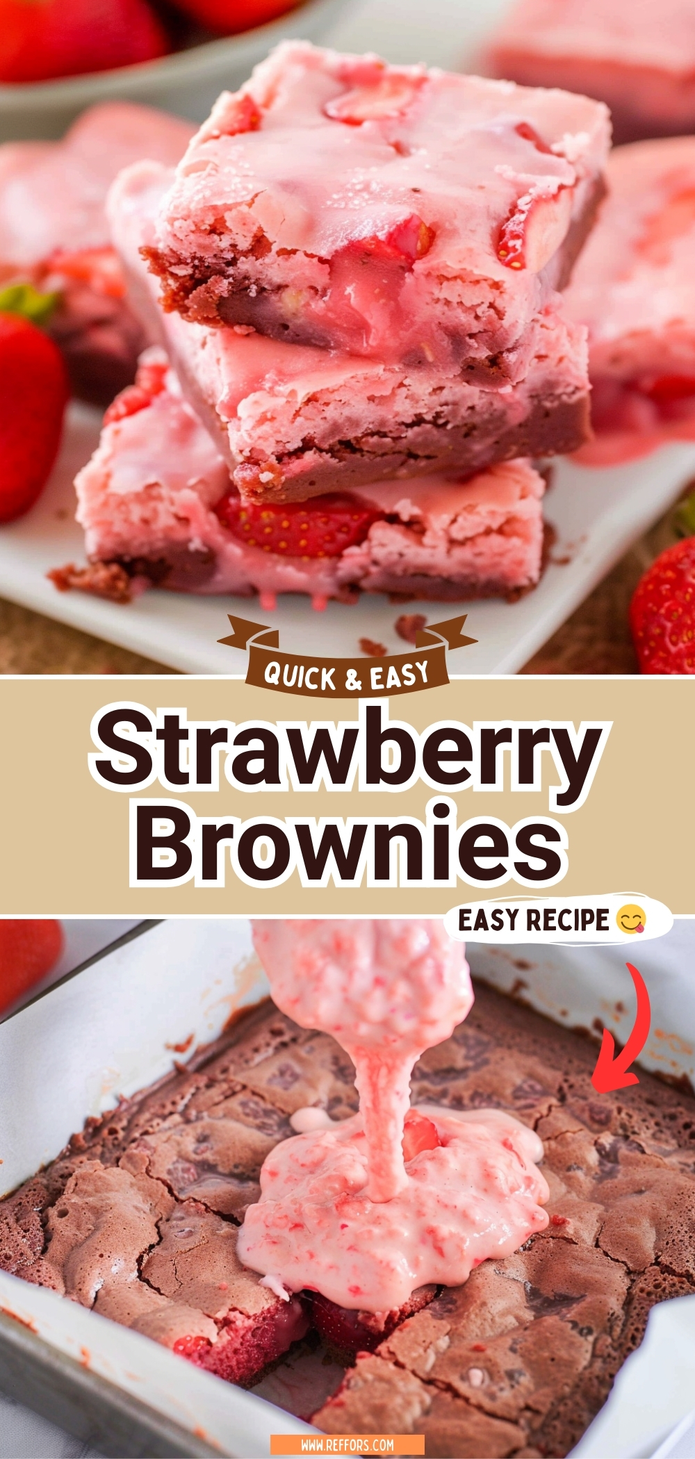 Strawberry Brownies