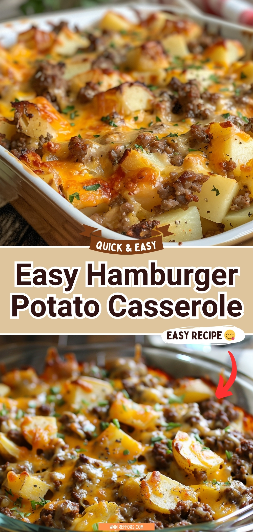 Easy Hamburger Potato Casserole