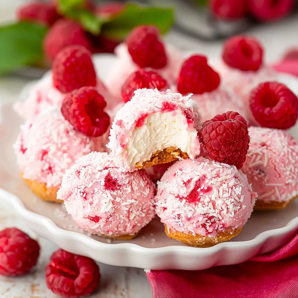 Raspberry Cream Cheese Bites