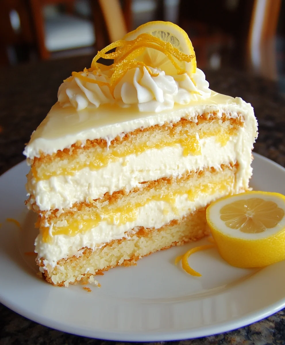 Lemon Mousse Cake
