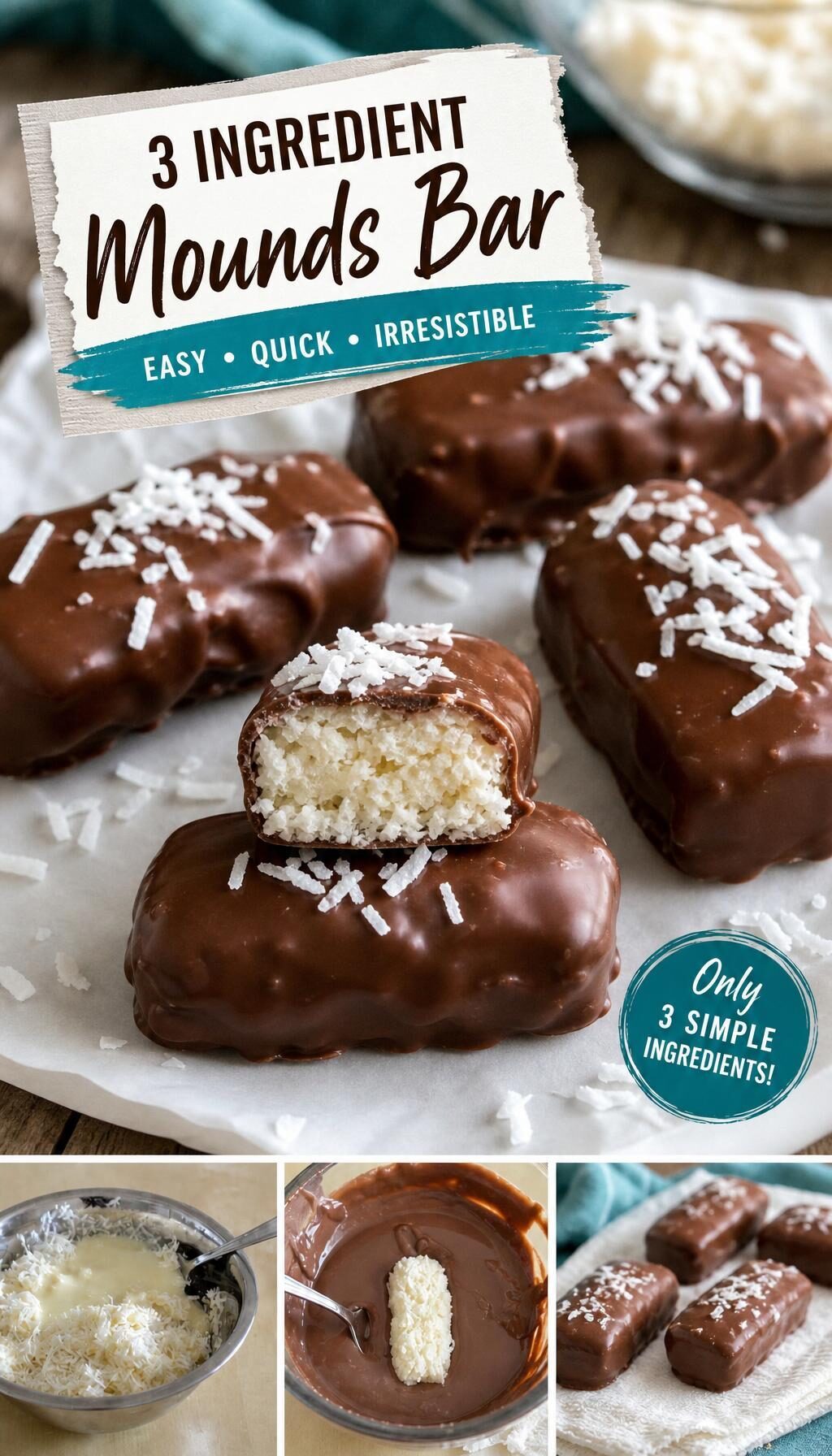 3 Ingredient Mounds Bar