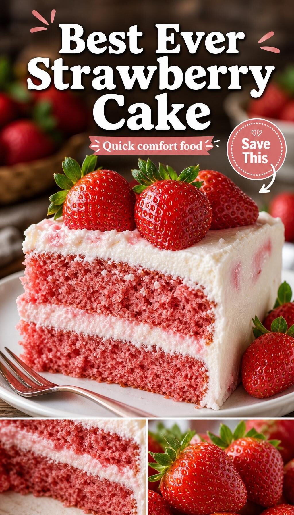 Best Ever Strawberry Cake