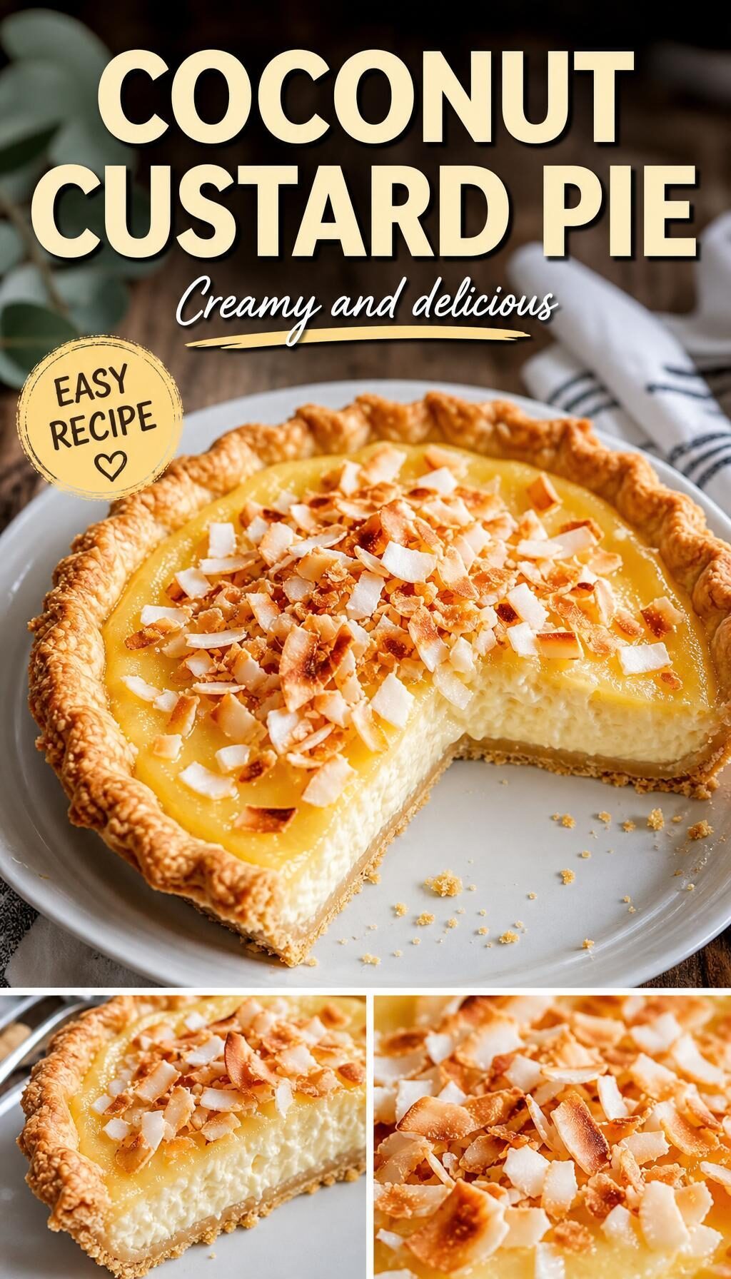 Coconut Custard Pie