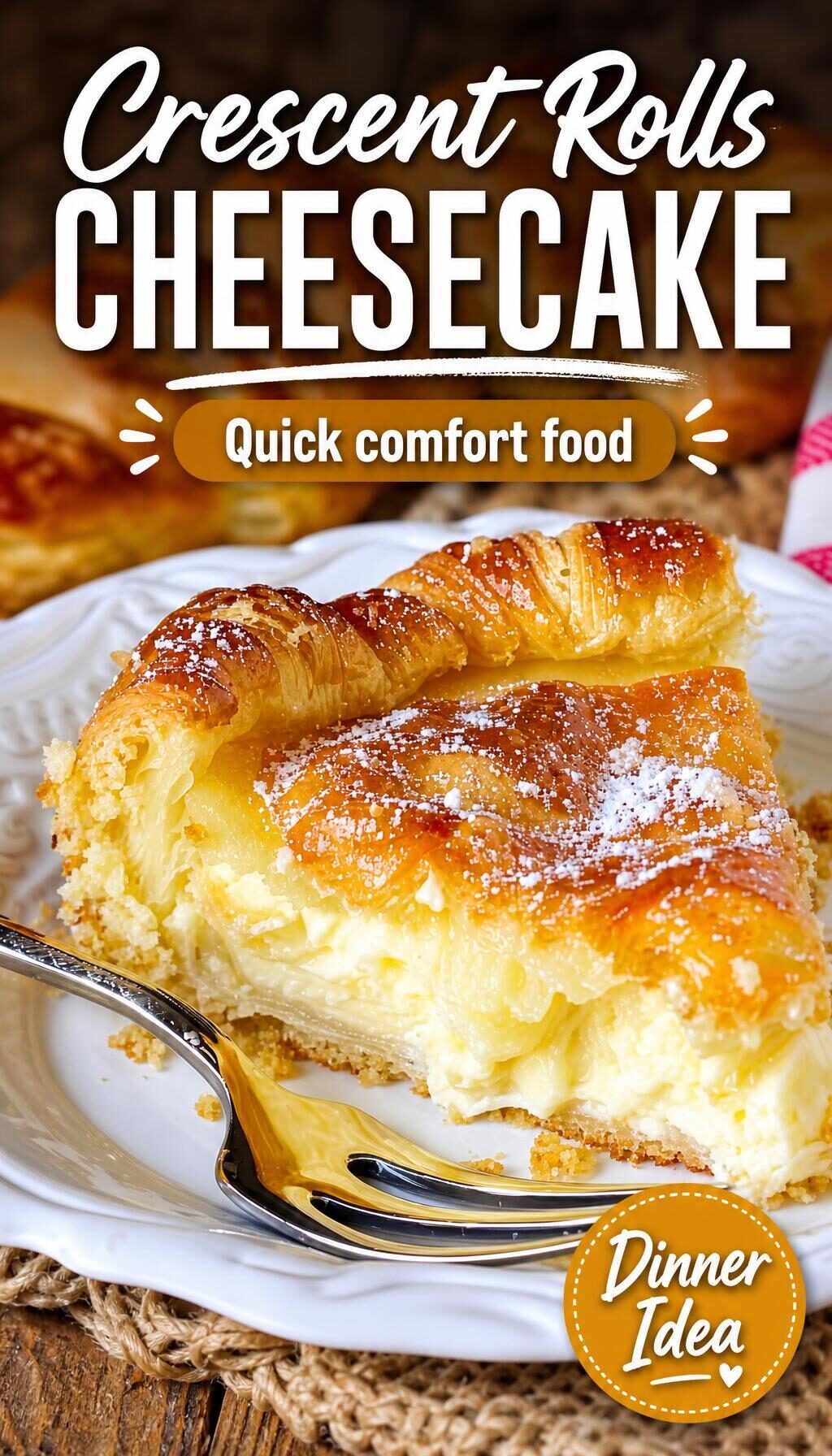 Crescent Rolls Cheesecake