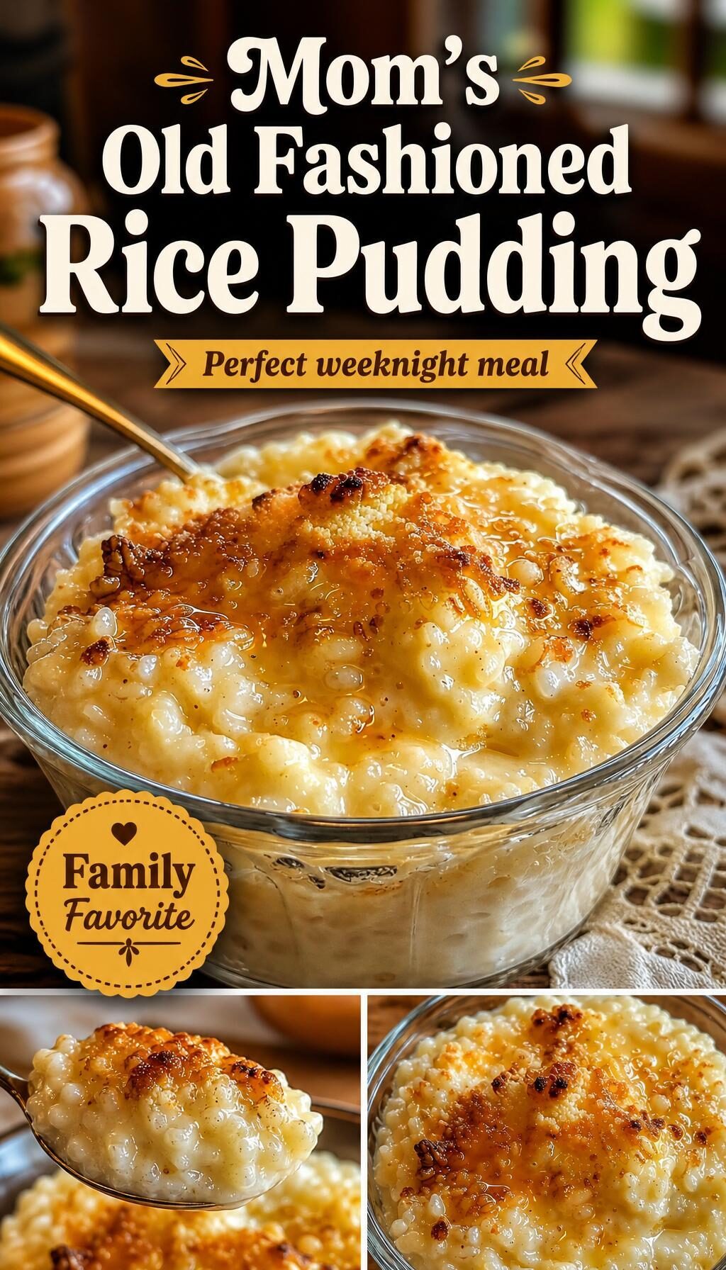 Mom’s Old Fashioned Rice Pudding