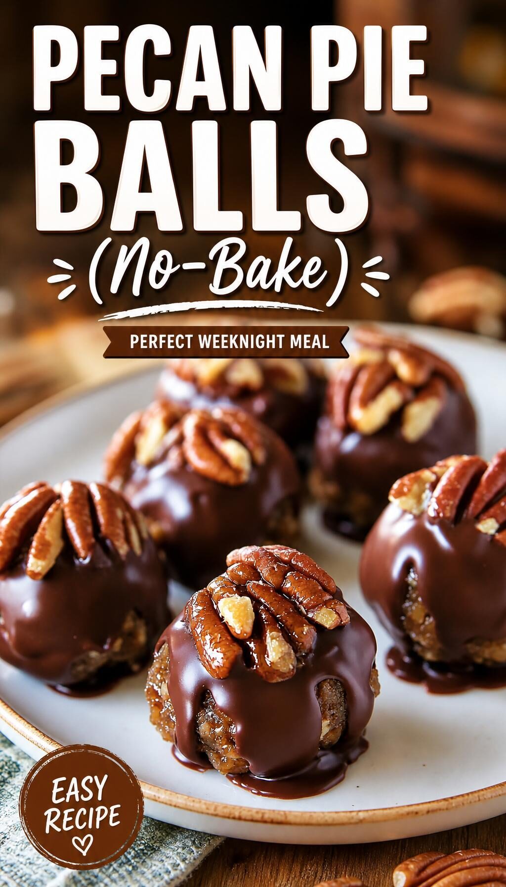 Pecan Pie Balls (No-Bake)