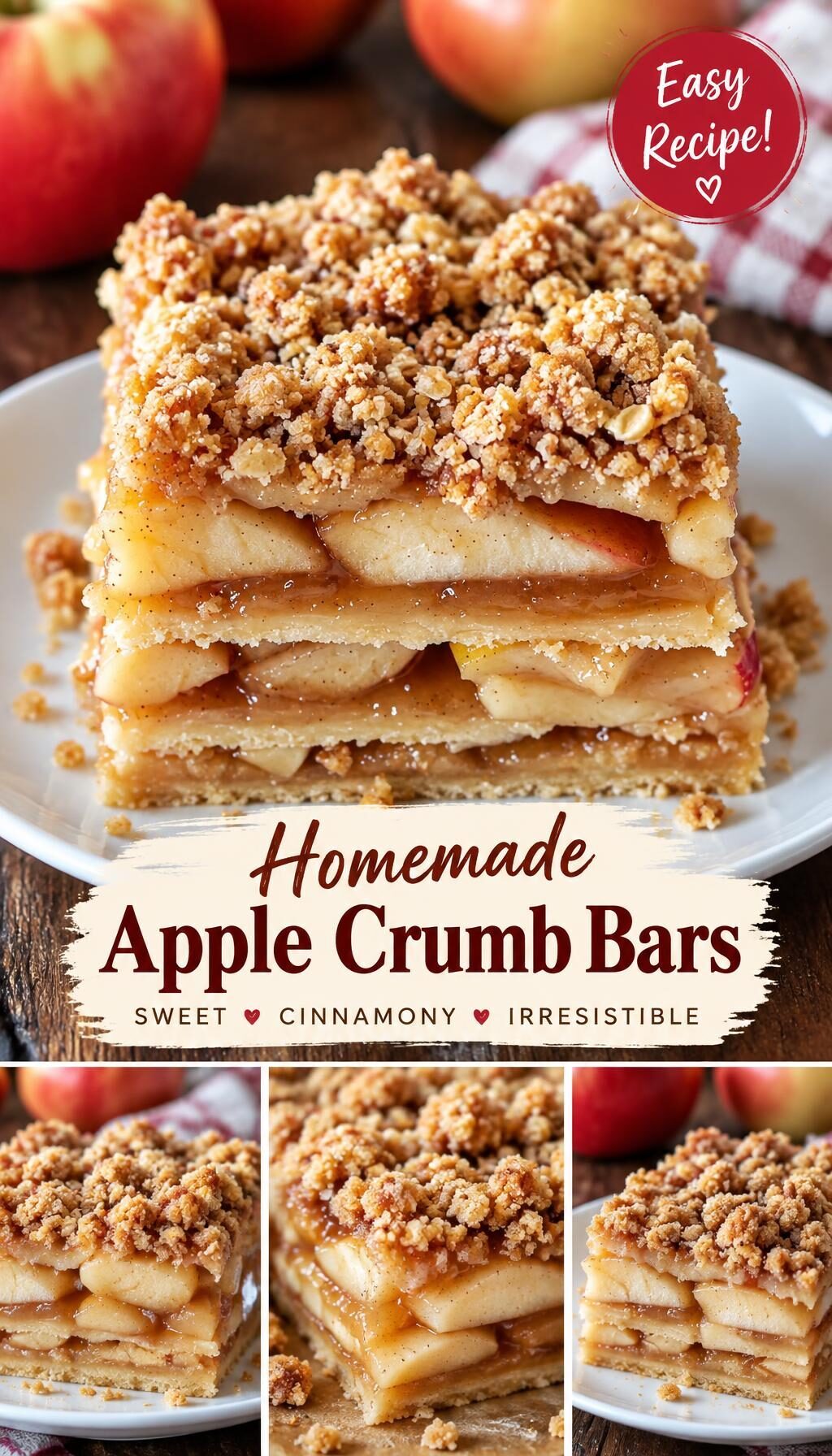 Apple Crumb Slab Pie